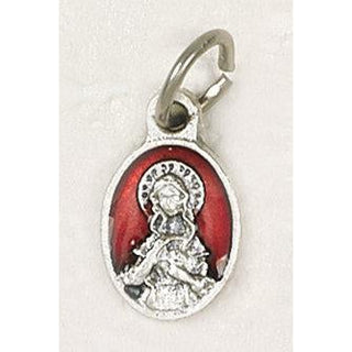 Bulk Immaculate Heart Oval Enameled Bracelet Medals