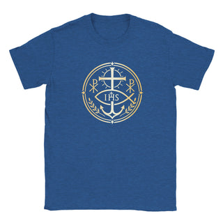 Chi Rho and Anchor Laurel Emblem T-Shirt - view 12