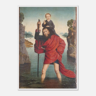 St. Christopher and the Christ Child Framed Print - view 7