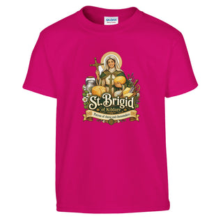 St. Brigid of Kildare Cheese Kids T-Shirt
