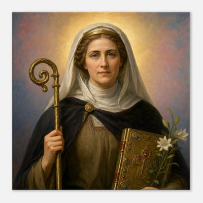 St. Ethelburga of Barking - Devotional Canvas