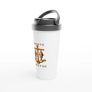Anchor and Fish Gold Travel Mug - view 3