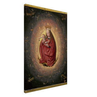 Madonna and Child with Seraphim Canvas Print