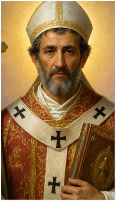 St. Celestine I Holy Cards