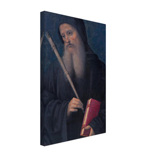 St. Benedict with Book and Staff Canvas Print - view 3
