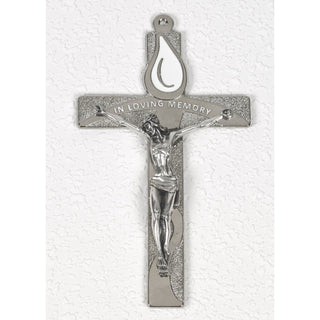 Bulk In Loving Memory Silver Tone Wall Cross - 2 Options