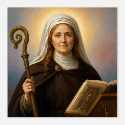 St. Hilda of Whitby - Devotional Canvas