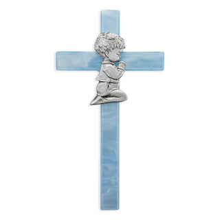 7" Blue Pearl Baby Cross
