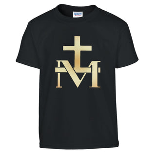 Miraculous Medal 'M' and Cross Kids T-Shirt - view 5