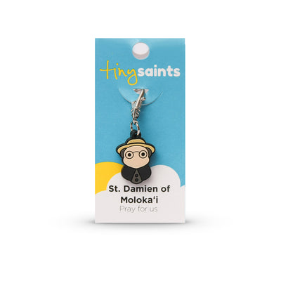 St. Damien of Moloka'i Tiny Saint Charm