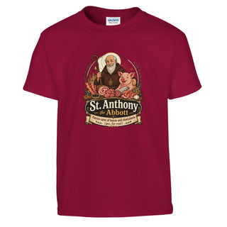 St. Anthony the Abbot 'Patron Saint of Bacon' Kids T-Shirt - view 4
