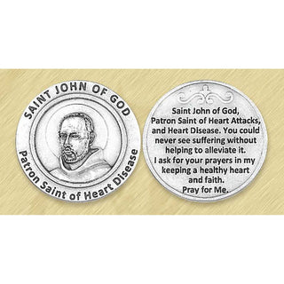 Bulk Healing Saint - Saint John of God Pocket Token