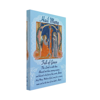 'Hail Mary' Prayer Annunciation Canvas Print - view 4