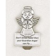 3-pack - Don't Drive Faster Than Your Guardian Angel Can Fly Visor Clip