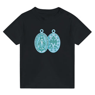 Teal Miraculous Medal Baby T-Shirt - view 2