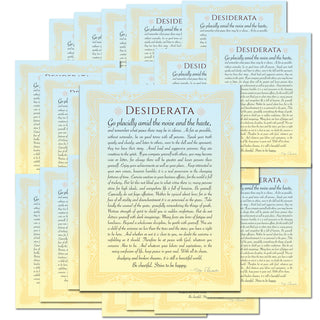 Desiderata Poem by Max Ehrman Wall Print