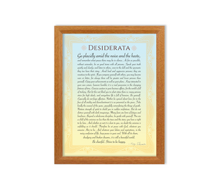 Desiderata Framed Print
