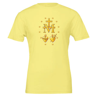 Miraculous Medal Reverse Gold T-Shirt