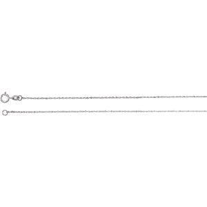 24-inch Diamond-Cut Singapore Chain with Spring Ring - 14K White Gold