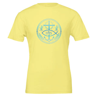 Cross, Fish and Chi-Rho Aqua T-Shirt