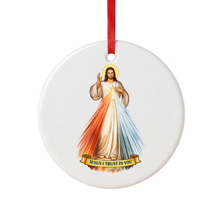 Divine Mercy Jesus Ceramic Ornament