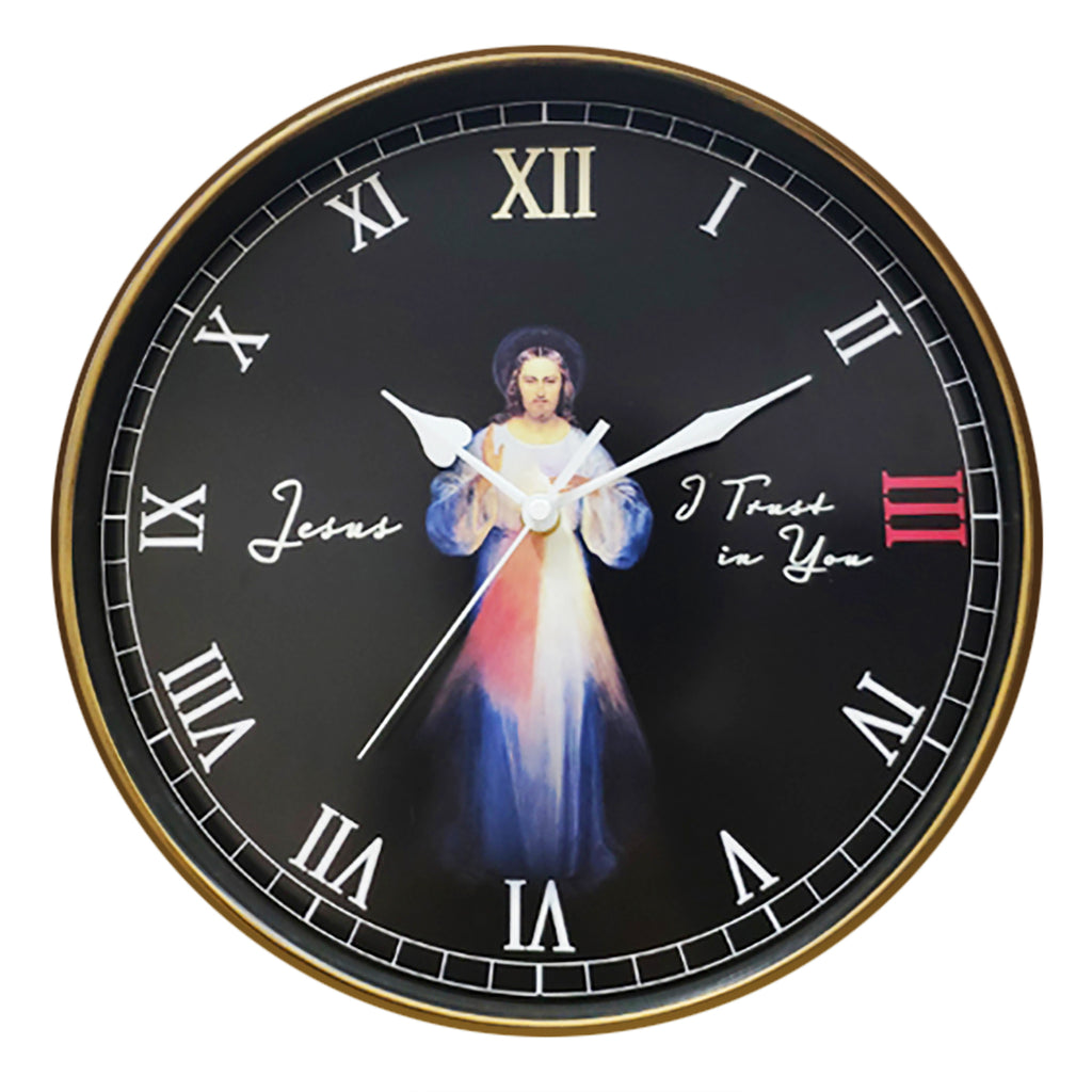 Divine Mercy Wall Clock and Catholic Prayer Clocks – CatholicShop.com