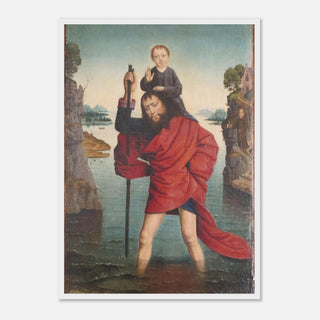St. Christopher and the Christ Child Framed Print - view 5