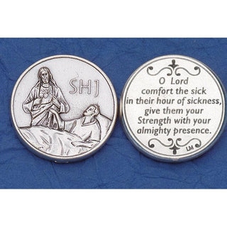 Bulk Italian Tokens- Sacred Heart of Jesus - Prayer for Sick