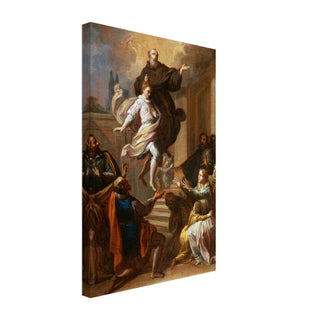 Monk Saint Miracle Scene Canvas Print - view 3