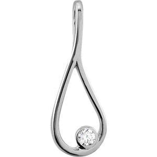 Sterling Silver .06 CTW Diamond The Tears of Christ Galilee