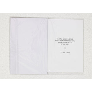 6-Pack - Get Well Soon - Lady of Lourdes Card with Removable Token