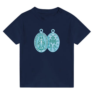 Teal Miraculous Medal Baby T-Shirt - view 6