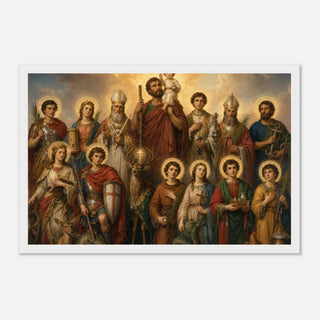 The Fourteen Holy Helpers Framed Print - view 3