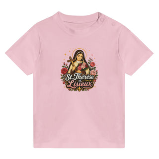 St. Thérèse of Lisieux Roses Baby T-Shirt - view 3