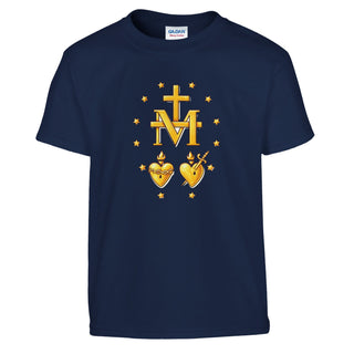 Miraculous Medal Reverse Gold Kids T-Shirt - view 10