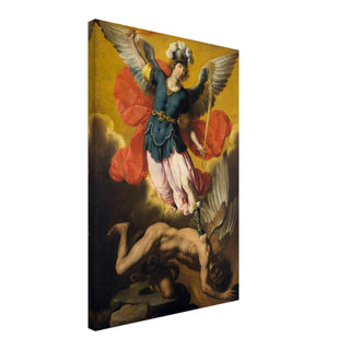 St. Michael the Archangel Baroque Canvas Print - view 5