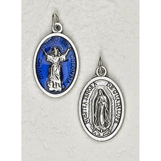 Divino Nino Double Sided Blue Enamel Medal - Bulk