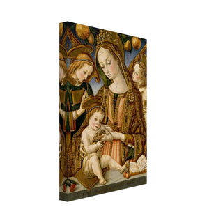 Madonna and Child with Angels Canvas Print - view 4