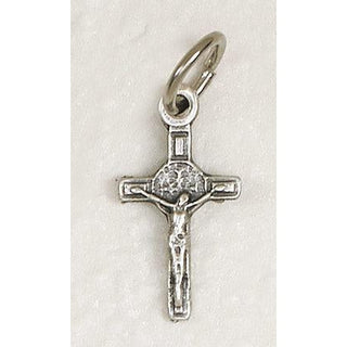 Bulk Saint Benedict Silver Tone Bracelet Crucifix