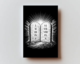 10 Commandments Premium Metal Prayer Card