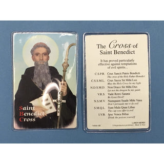 Bulk Saint Benedict Cross with Prayer Card