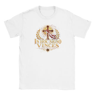 In Hoc Signo Vinces Gold and Crimson T-Shirt - view 2