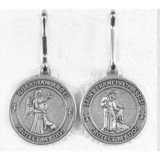 6-pack - Saint Francis/Guardian Angel - 3/4 Inch Pet Medal