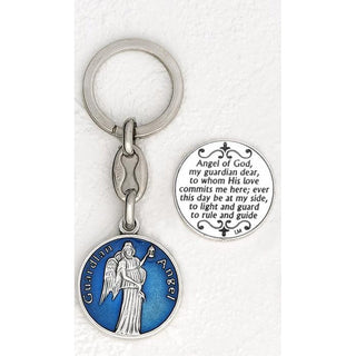 6-pack - Guardian Angel Enamel Keyring