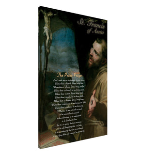 St. Francis of Assisi Peace Prayer Canvas Print