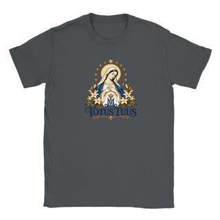Totus Tuus Blue and Gold Marian T-Shirt - view 4