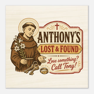 St. Anthony's Lost and Found Wood Plaque - view 4
