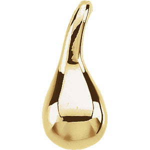 14K Gold 14x6 MM The Tears of Christ Pendant