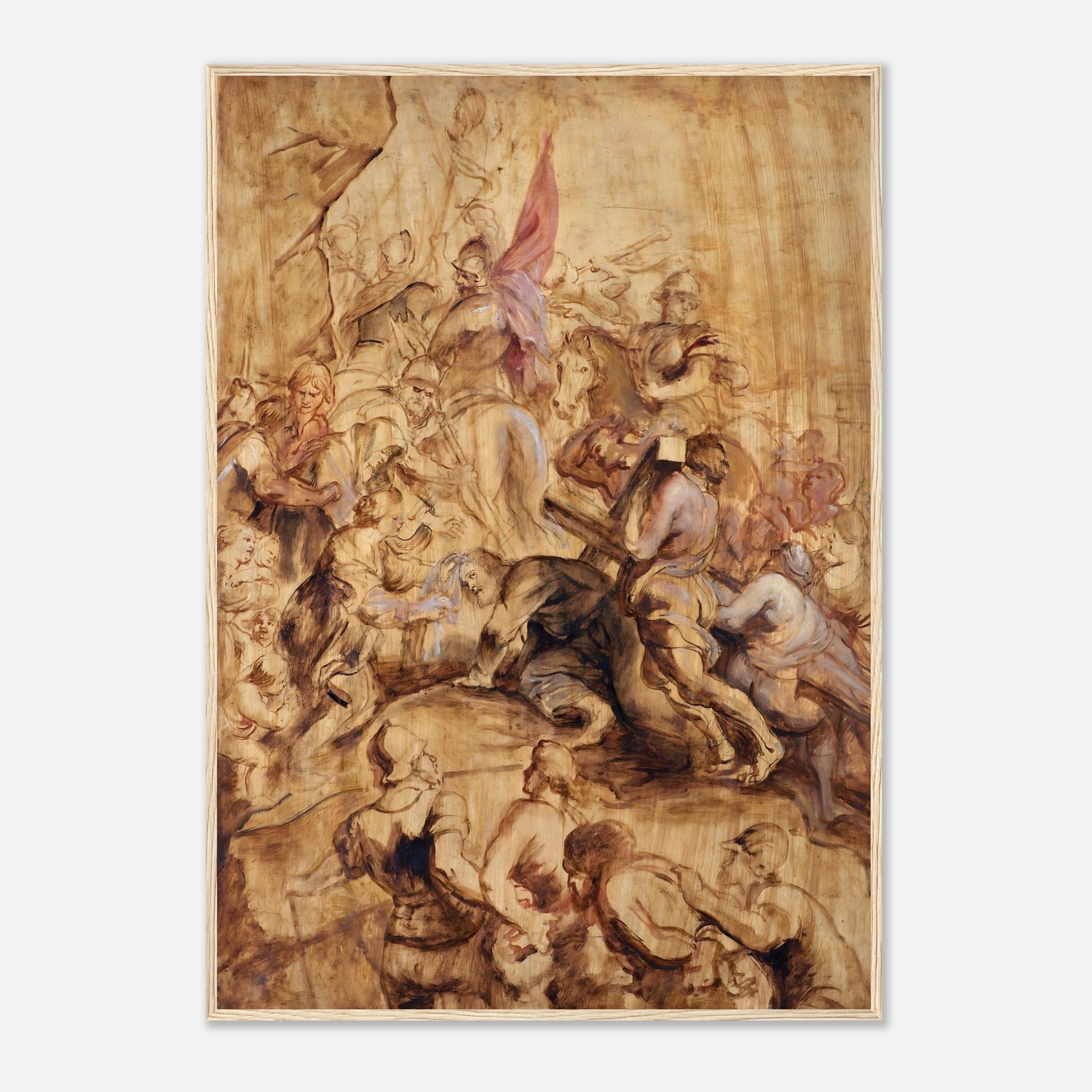 Christ Carrying the Cross, Oil Sketch by Rubens Framed Poster ...