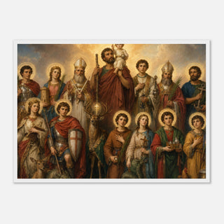 The Fourteen Holy Helpers Framed Print - view 7
